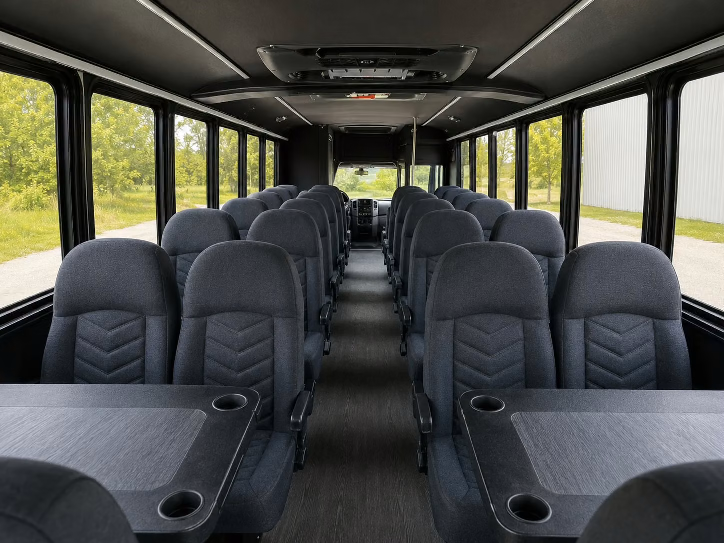 15 passenger minibus interior