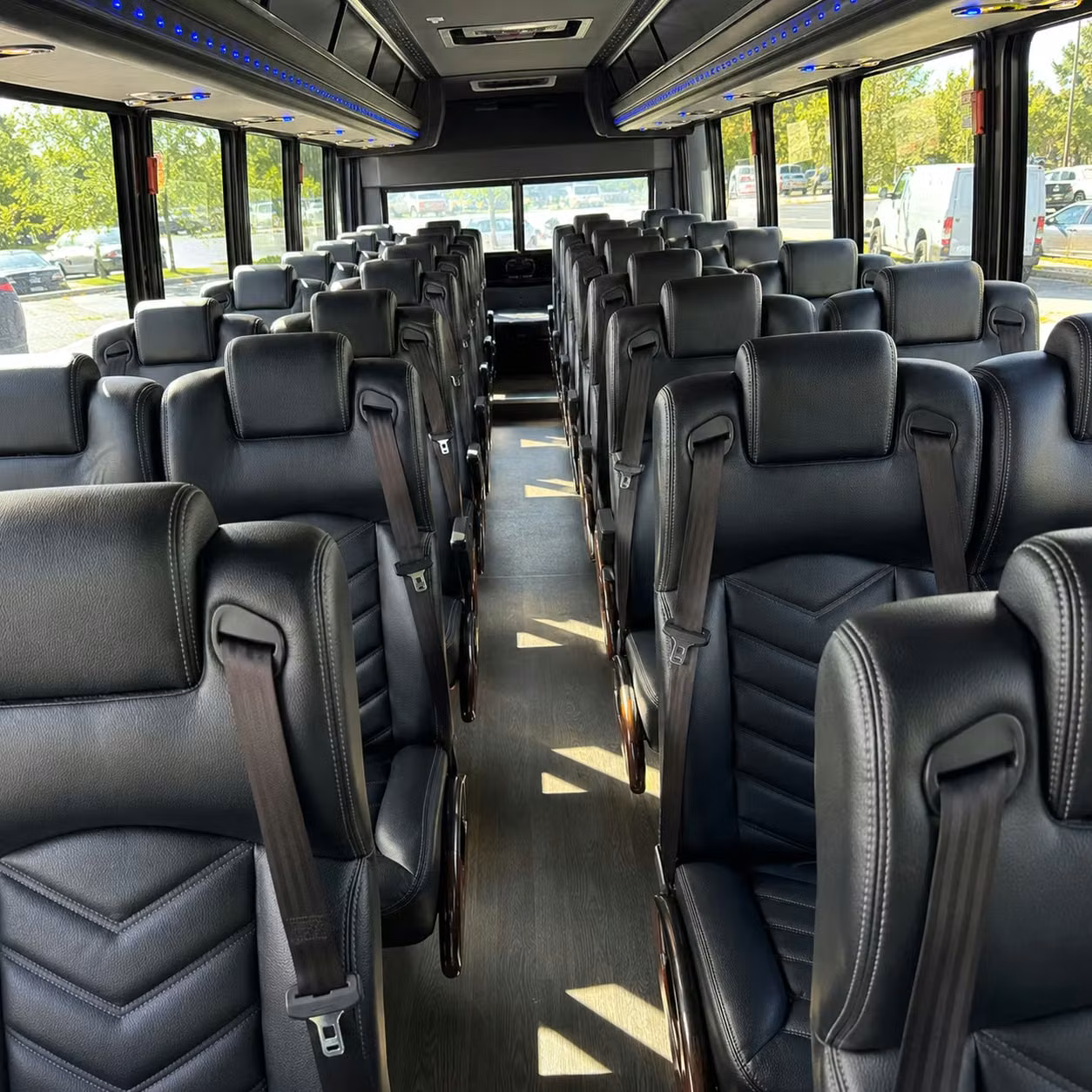 28 passenger minibus interior