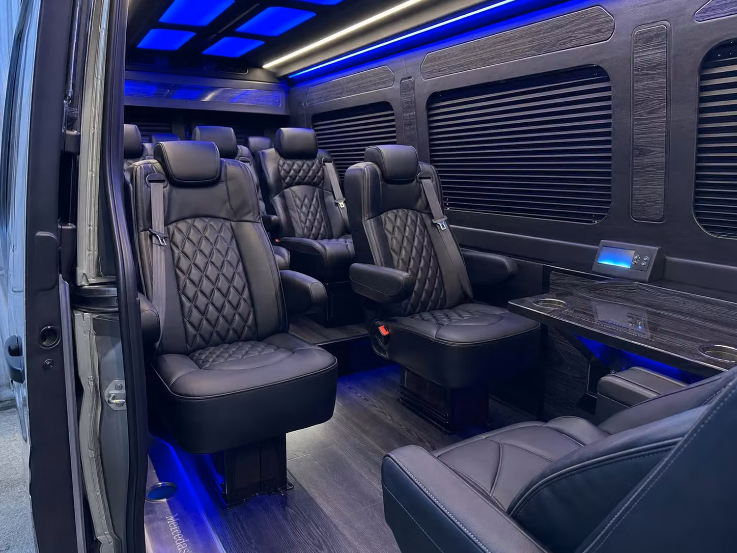 sprinter van transportation for groups and events across stamford